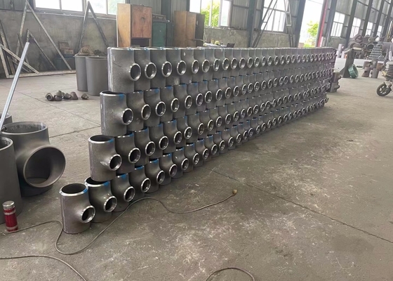 T de solda Astm A234 Sch 80 Xs Xxh Sch160 do aço carbono DIN2605