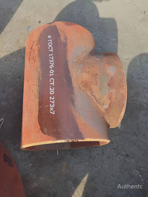 T padrão do cotovelo do aço carbono do ruído para a aplicação química