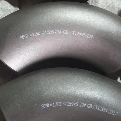 LR 90° 45° 180° Cotovelo de aço carbono para sistema de tubulação ASTM A234 WPB