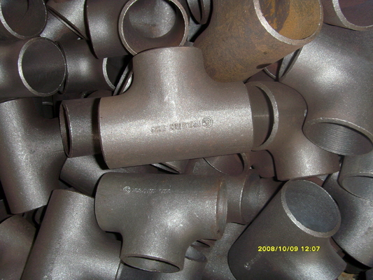 Encaixes inoxidáveis iguais da solda de extremidade do T Ss201 Ss304 Ss321 Ss316l da tubulação 4&quot;