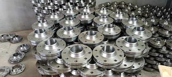 Deslizamento na flange aumentada 16MN PN10 PN16 PN40 do pescoço da solda da cara 10 polegadas