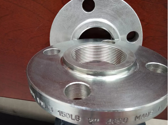 Tubo de 5 polegadas com flange rosqueado 304 316 superfície polida de aço inoxidável