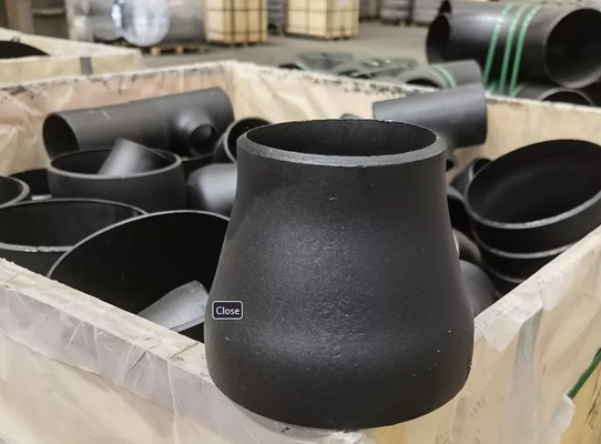 Encaixes de tubulação excêntricos sem emenda do redutor concêntrico que limpam com jato de areia Astm A234 Wpb