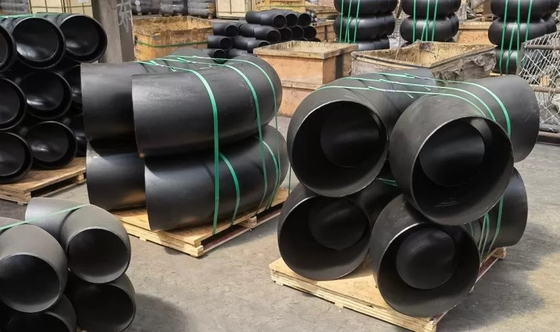 Cotovelo DN600-DN1800 SCH10 SCH20 STD SCH40 SCH80 da tubulação de aço do preto de ASME B16.9