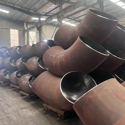 45 90 encaixes de tubulação inoxidáveis da solda de extremidade do aço carbono do cotovelo A234 de 180 graus