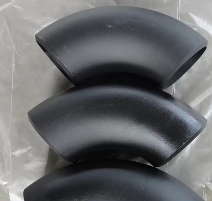 Aço carbono ASME limpado com jato de areia cotovelo B16.9 de ASME 90 graus 180 graus