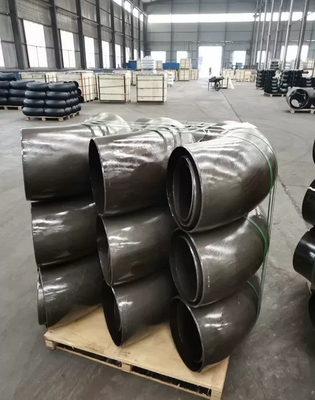 Aço carbono ASME limpado com jato de areia cotovelo B16.9 de ASME 90 graus 180 graus