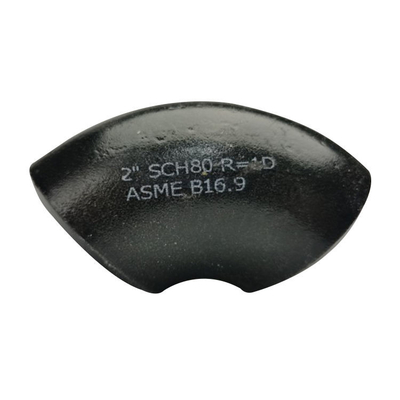 Aço carbono forjado 1MM-18MM dos encaixes de tubulação da soldadura de extremidade cotovelo de 90 graus