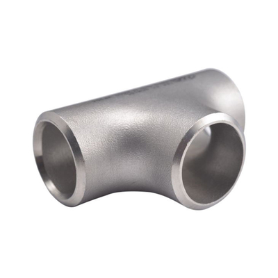 Tê de redução de solda de topo Sch10 SS304 SS316L T igual de aço inoxidável