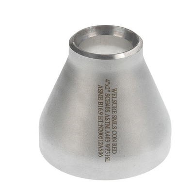 Encaixes de tubulação soldados 2-25mm do PED do ISO 2&quot; X4” 304 redutor concêntrico de 316L Ss