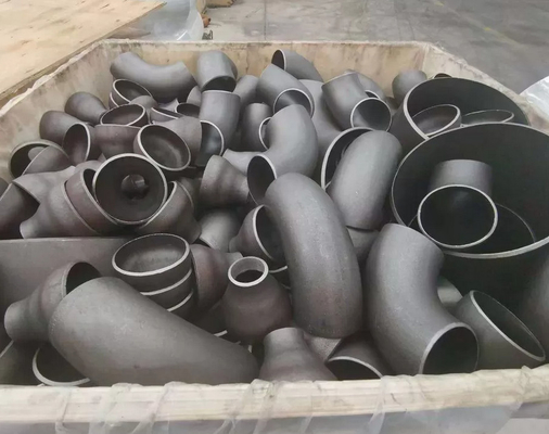 A234 WPB encaixes de tubulação da solda de extremidade de 90 graus cotovelo longo da tubulação do raio de SCH80 1-1/2”