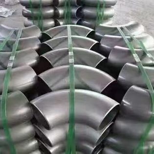 Encaixe de cotovelo de aço inoxidável polido/jateado com jato de areia 2