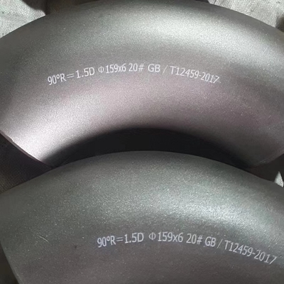 Encaixes de tubo de solda de topo com revestimento de óleo certificado API de aço carbono