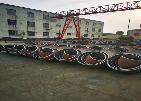 Encaixes de tubulação Buttweld do EN 10253-2 ASTM A420 WPL6 do cotovelo do aço carbono da soldadura de extremidade