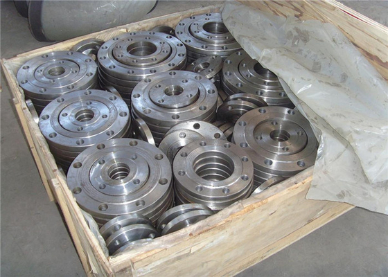 ASME Pn100 Dn100 forjou o deslizamento liso da flange do aço carbono no pescoço aumentado da solda da cara