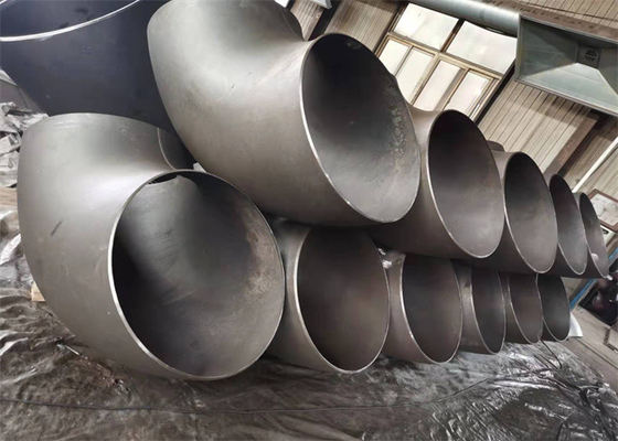 MS 1.5D do STD cotovelo longo ASME ASTM A420 WPL6 do raio de 90 graus