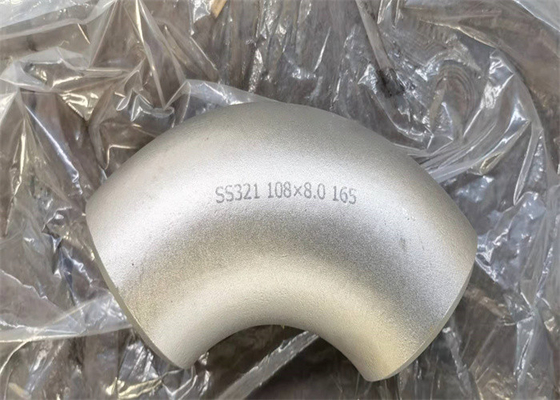 Encaixe de cotovelo de aço inoxidável polido Asme Ansi de 2 polegadas 90 graus 45 graus