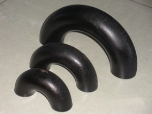 Curvas de tubo de aço pintado de preto para petróleo