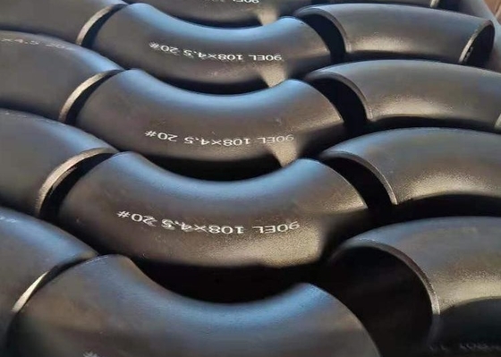 O preto sem emenda do cotovelo da tubulação de aço carbono de Astm A234 Wpb galvanizou a polegada de 1/2